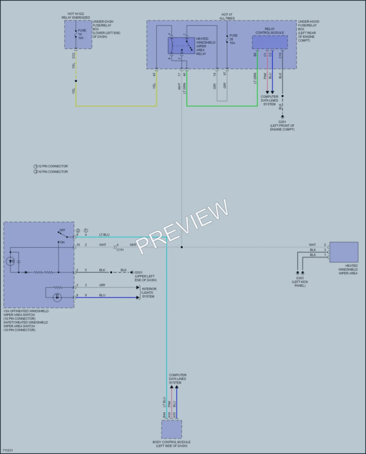 2020 Honda Accord Defoggers wiring diagram preview