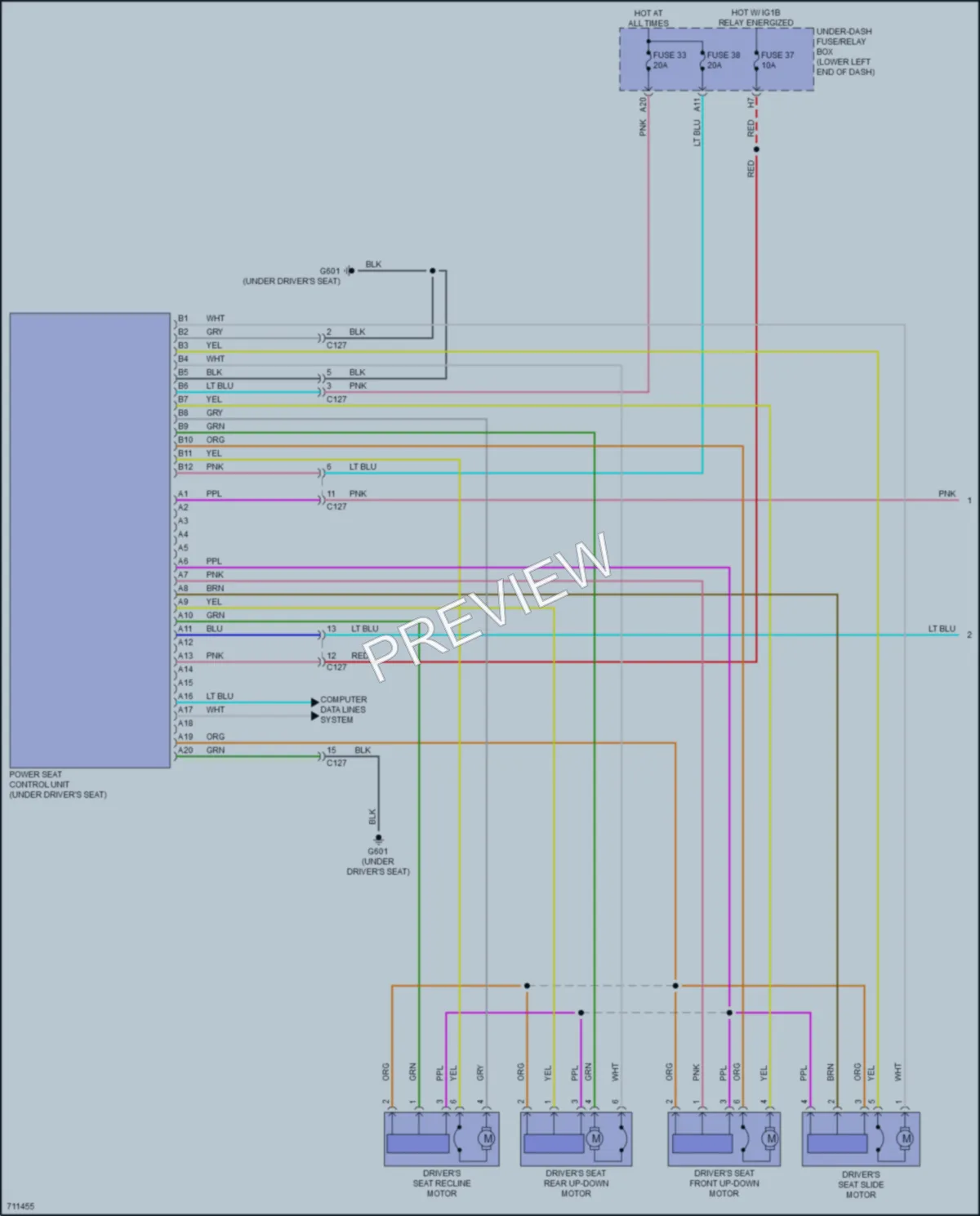 2020 Honda Accord Memory Systems wiring diagram preview