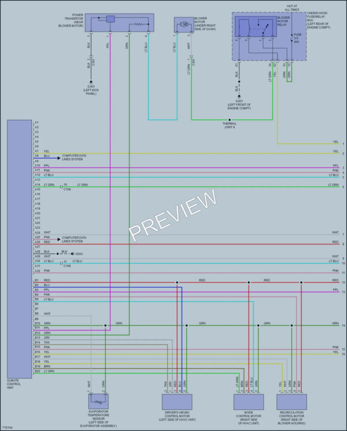 2020 Honda AccordHybrid Air Conditioning wiring diagram preview
