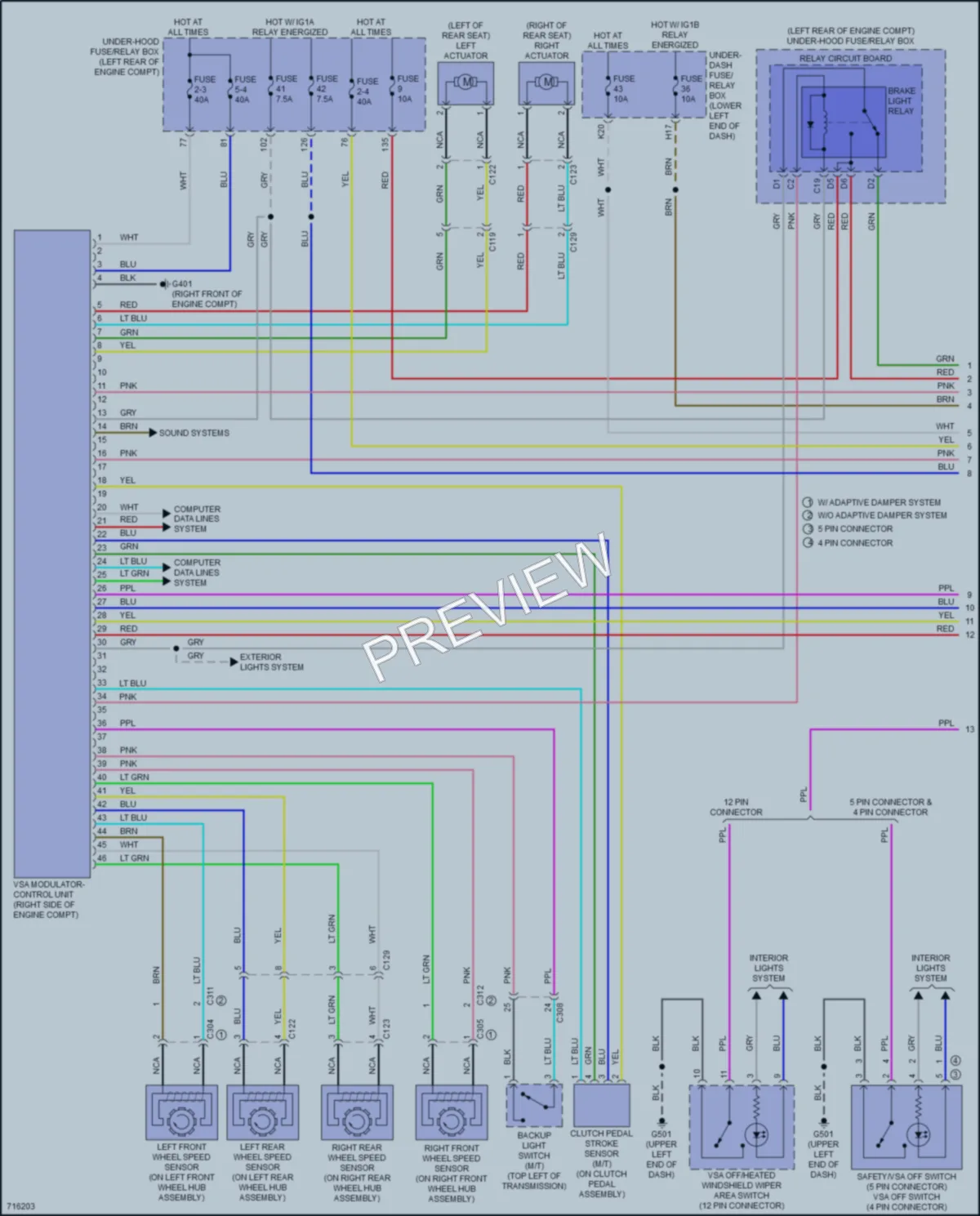 2020 Honda AccordHybrid Anti Lock Brakes wiring diagram preview