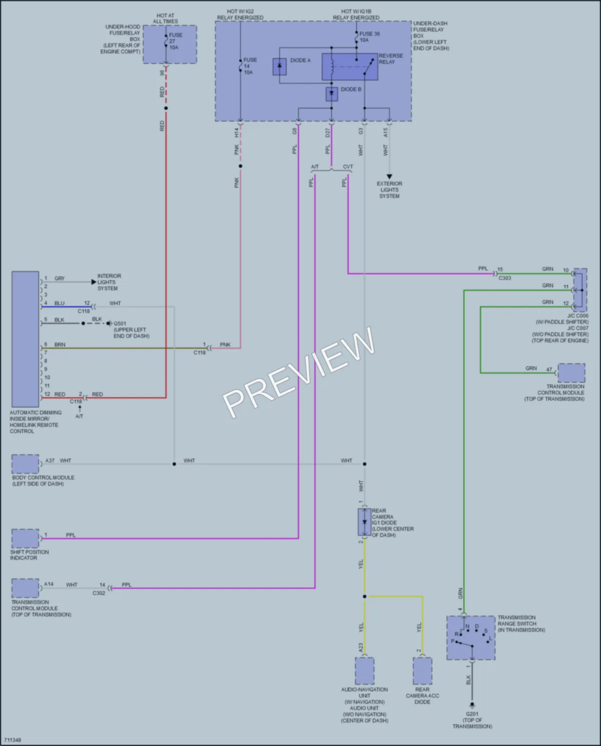 2020 Honda AccordHybrid Power Mirrors wiring diagram preview