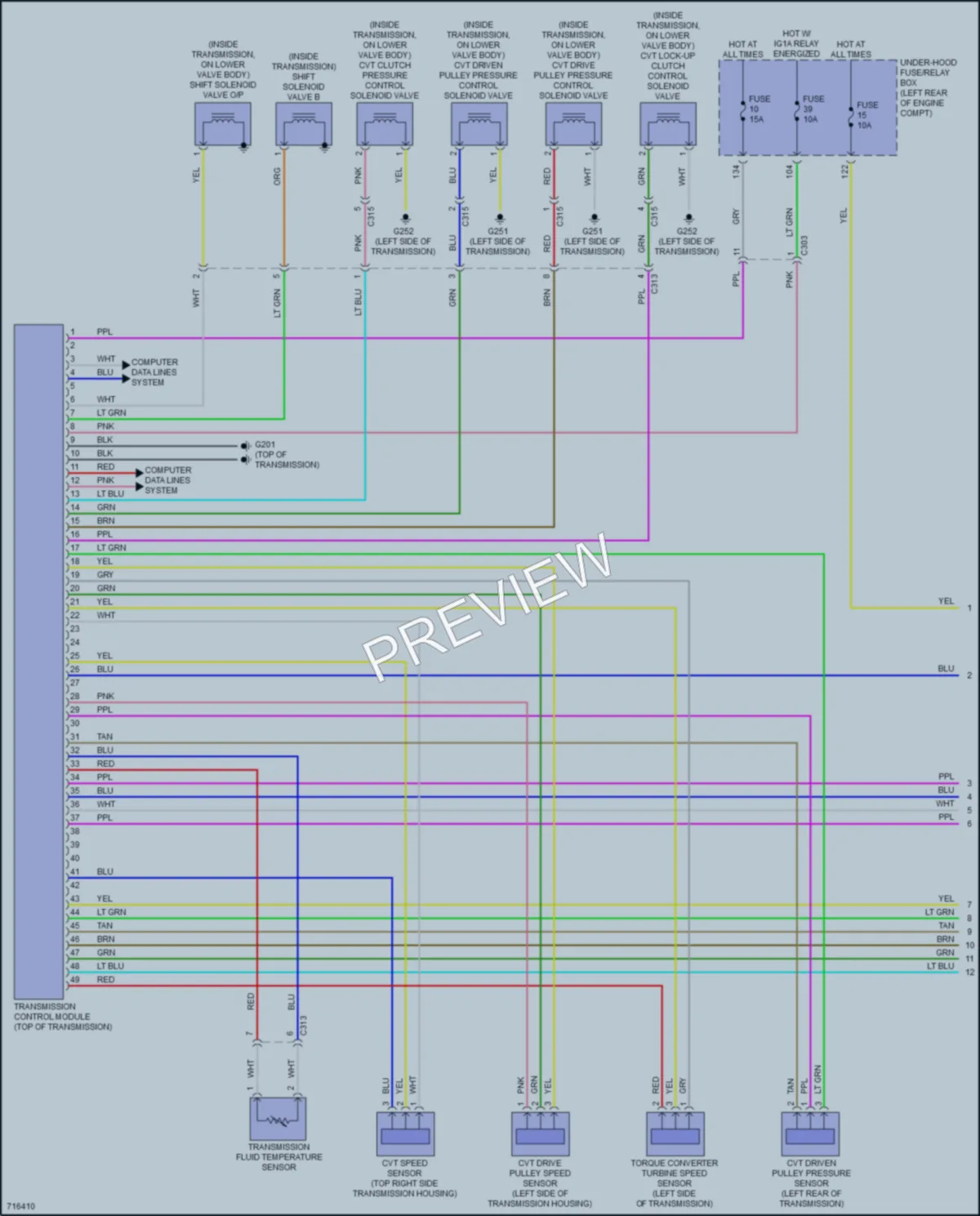 2020 Honda AccordHybrid Transmission wiring diagram preview