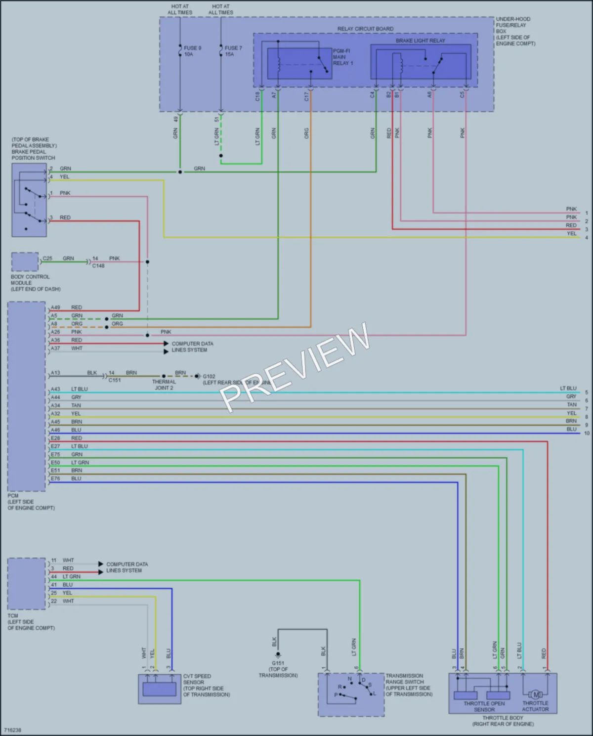 2020 Honda CRVHybrid Cruise Control wiring diagram preview