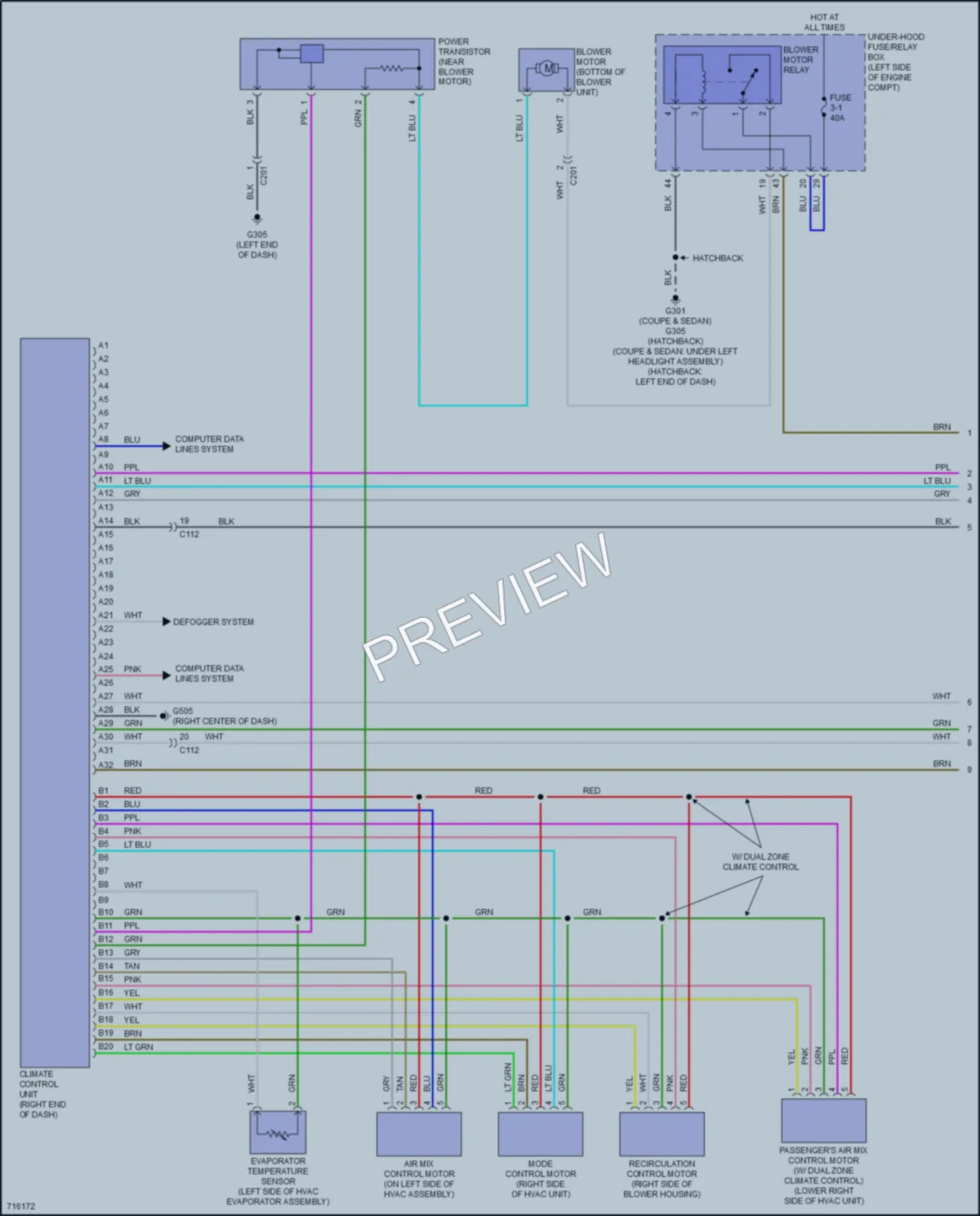 2020 Honda Civic Air Conditioning wiring diagram preview