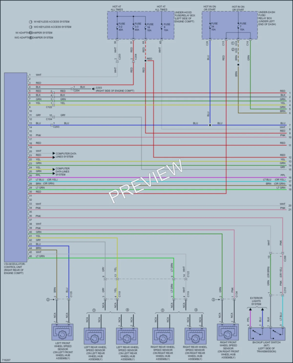 2020 Honda Civic Anti Lock Brakes wiring diagram preview
