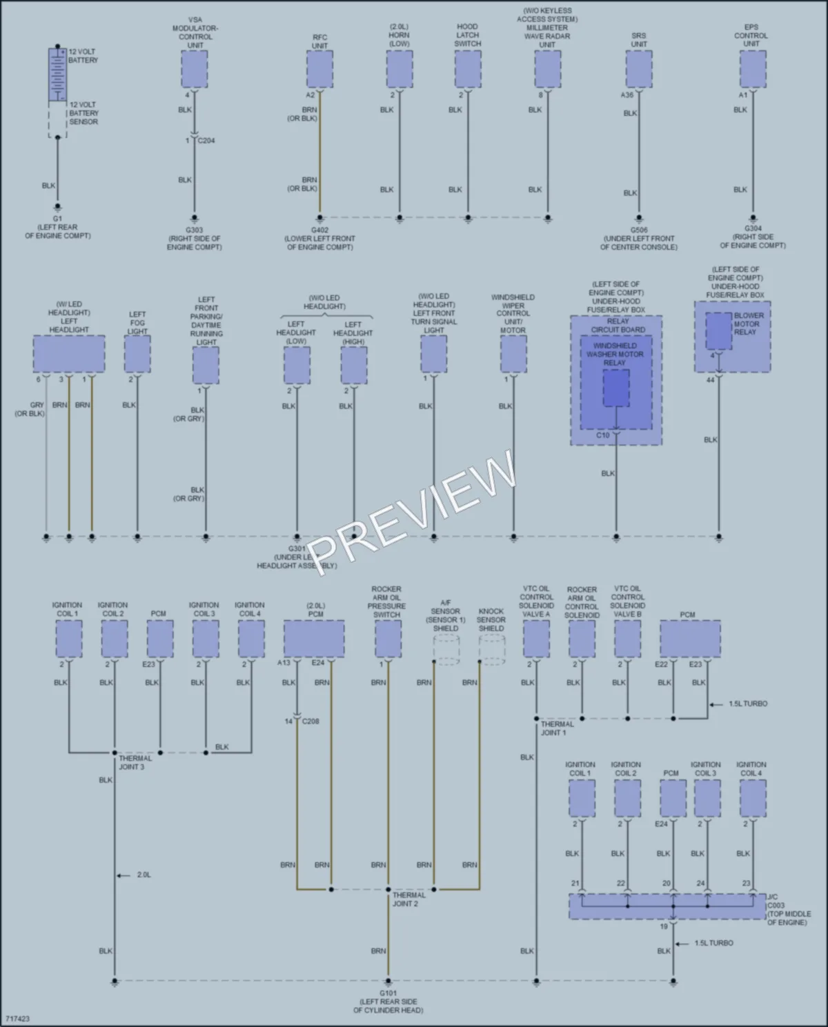 2020 Honda Civic Ground Distribution wiring diagram preview