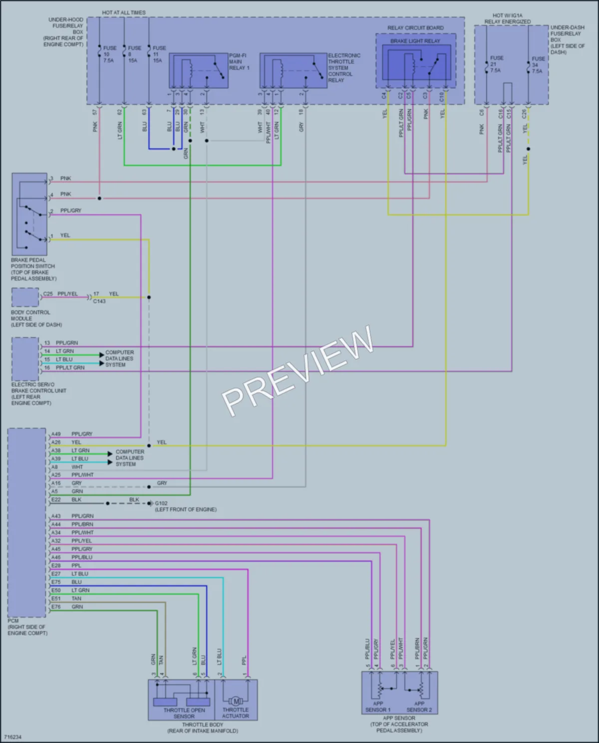 2020 Honda ClarityFuelCell Cruise Control wiring diagram preview