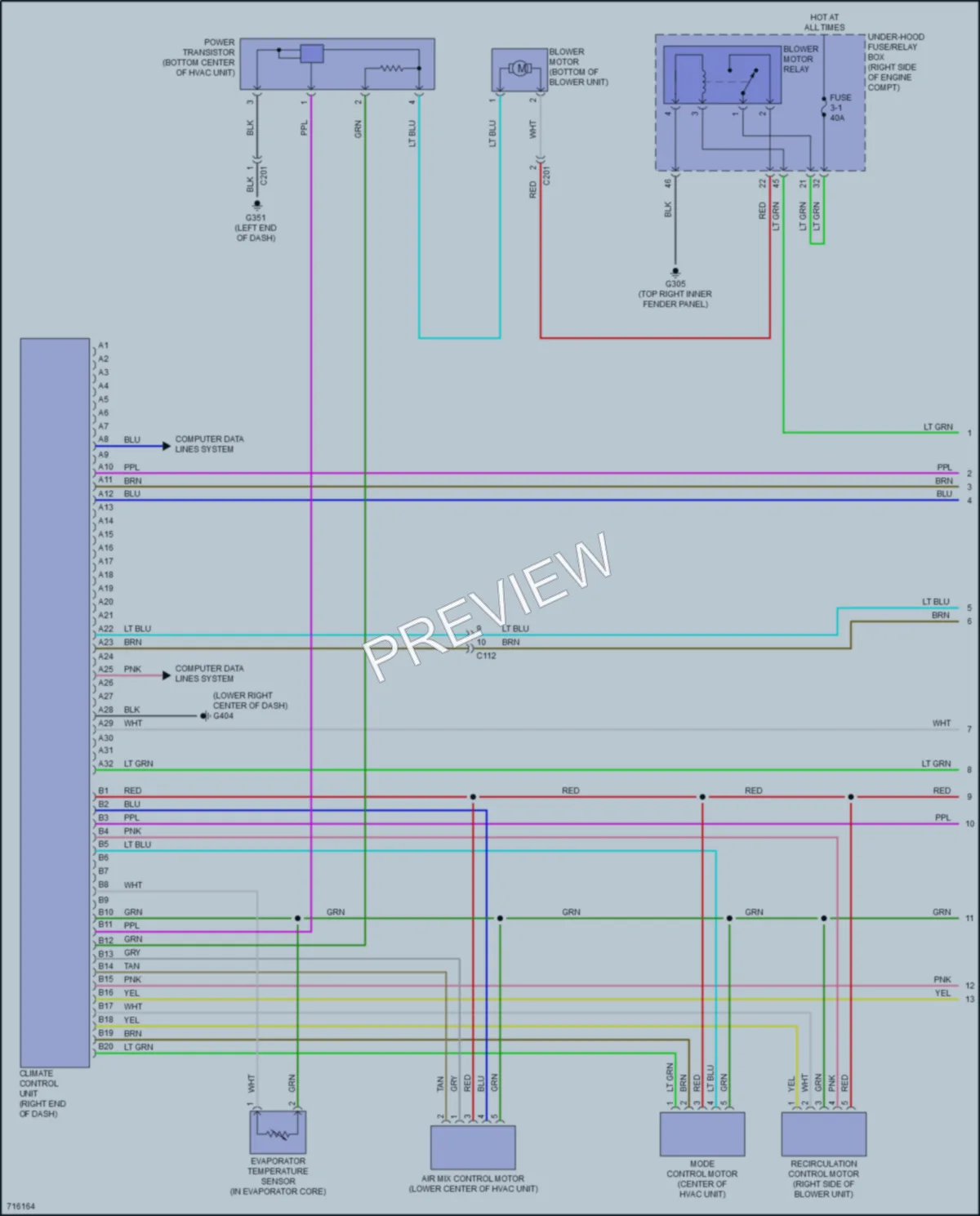 2020 Honda Insight Air Conditioning wiring diagram preview