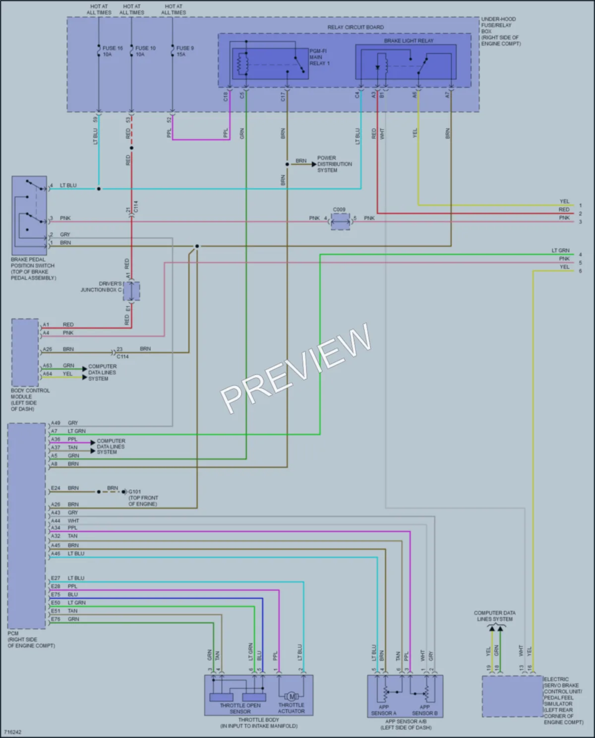 2020 Honda Insight Cruise Control wiring diagram preview