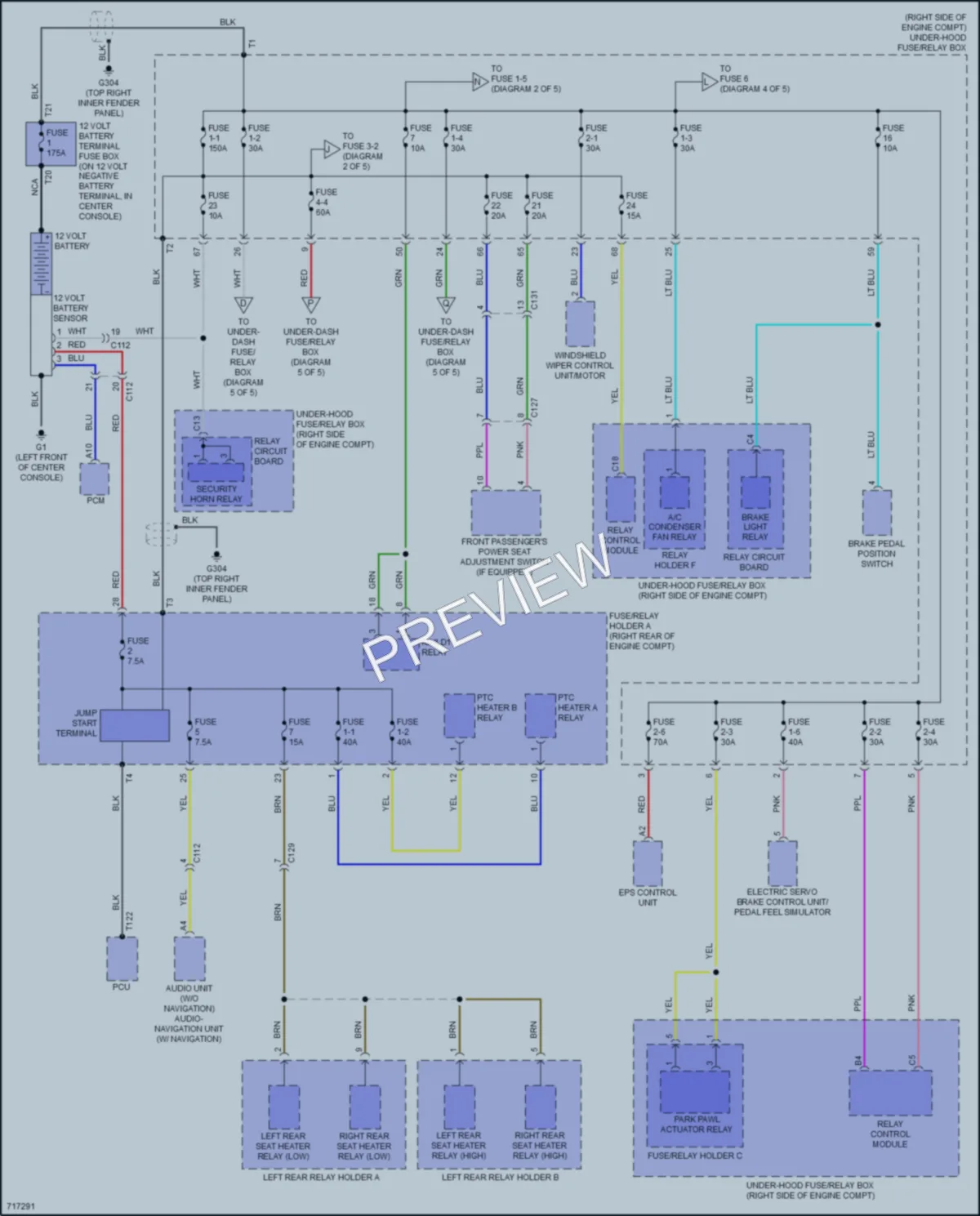 2020 Honda Insight Power Distribution wiring diagram preview