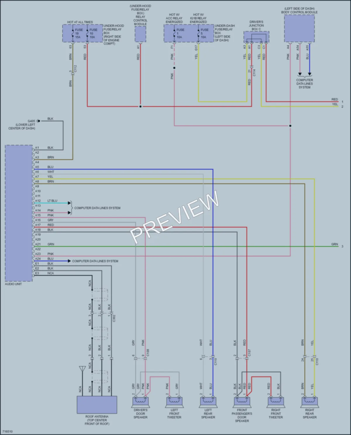 2020 Honda Insight Radio wiring diagram preview