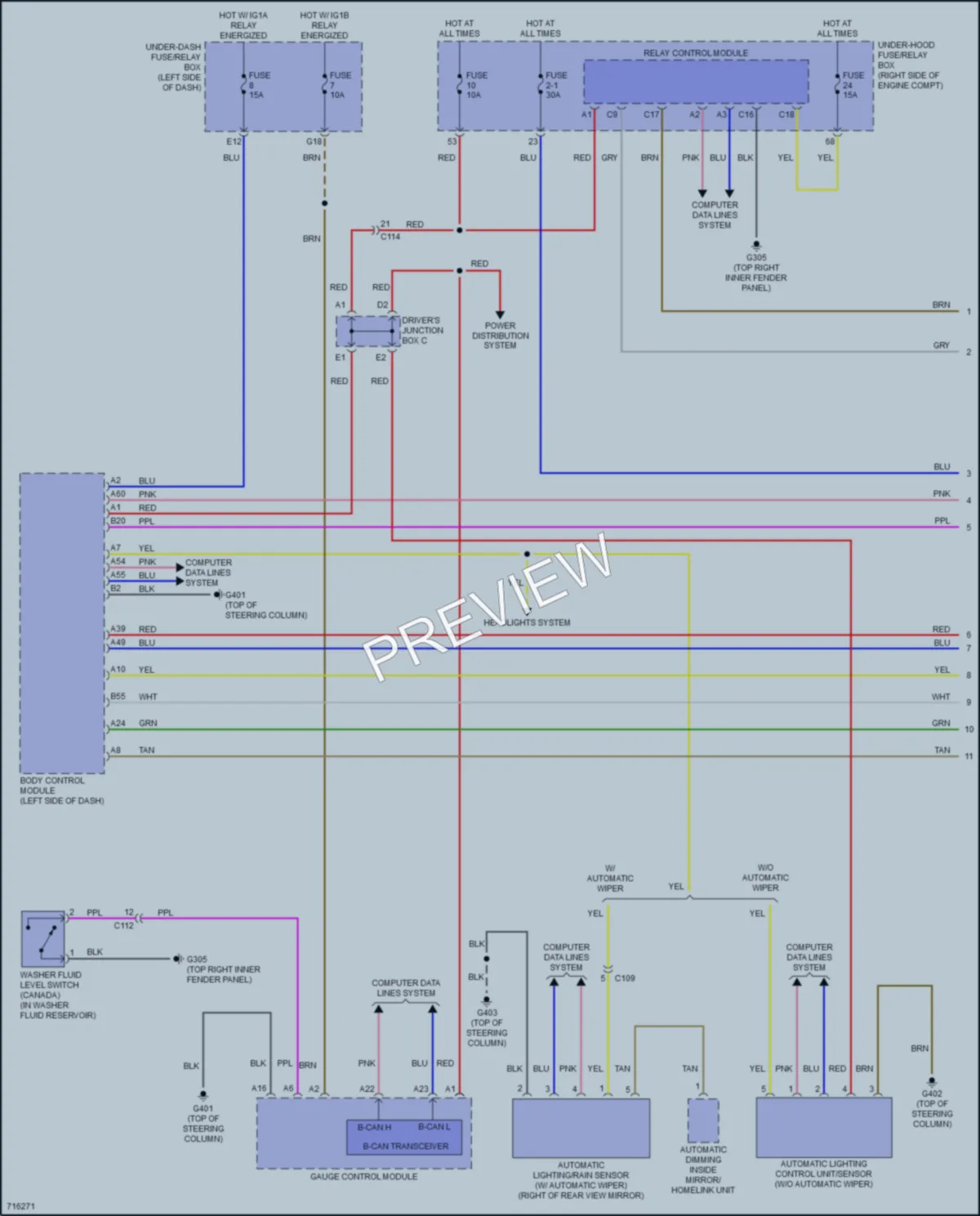 2020 Honda Insight Wiper Washer wiring diagram preview