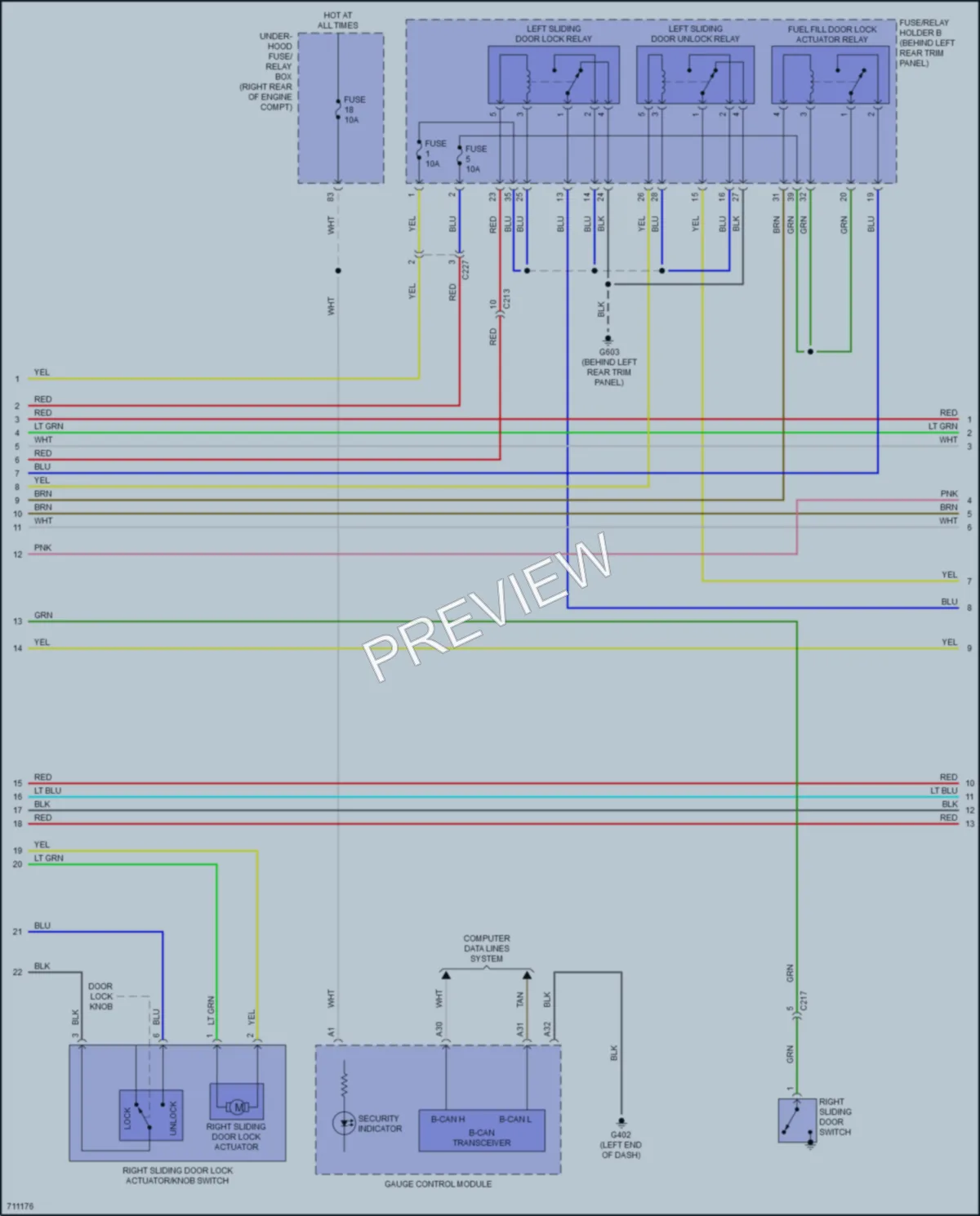 2020 Honda Odyssey Anti Theft wiring diagram preview