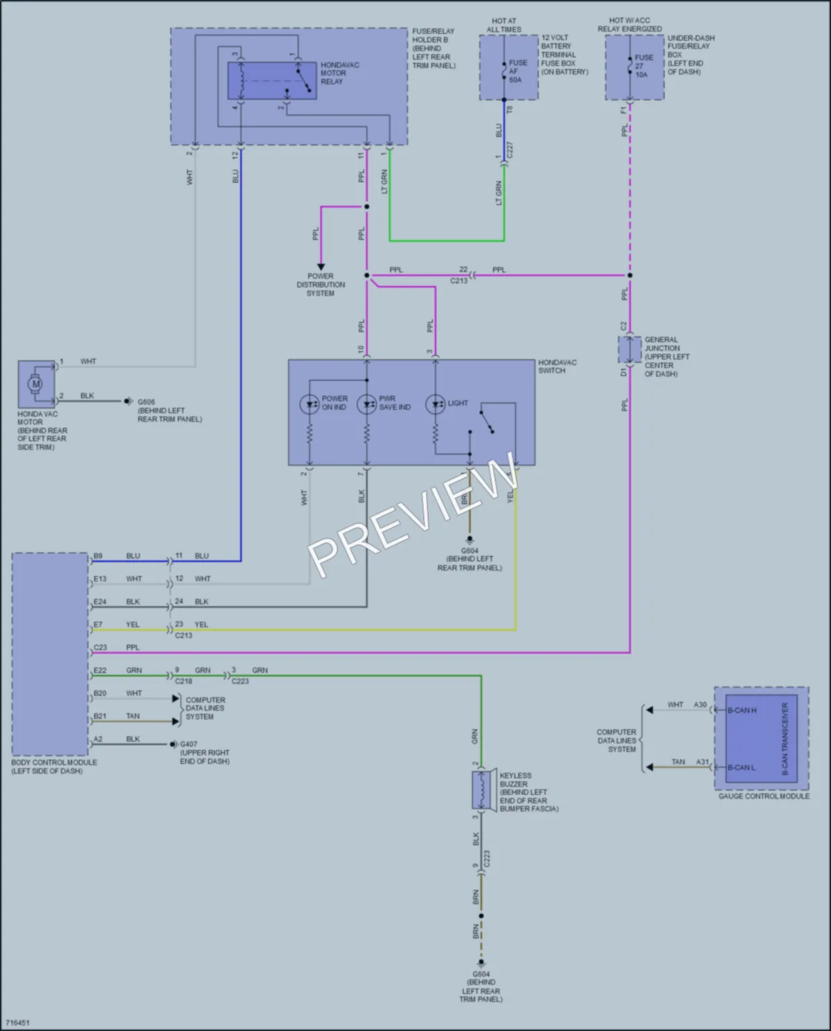 2020 Honda Odyssey Cabin Accessories wiring diagram preview