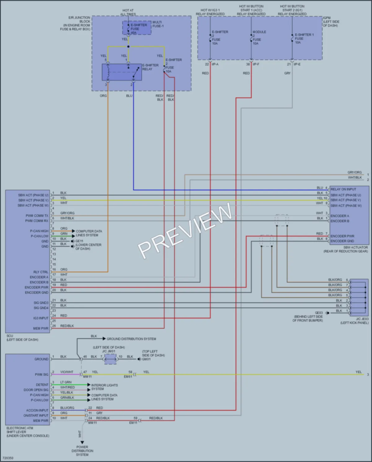 2020 Hyundai IoniqElectric Transmission wiring diagram preview