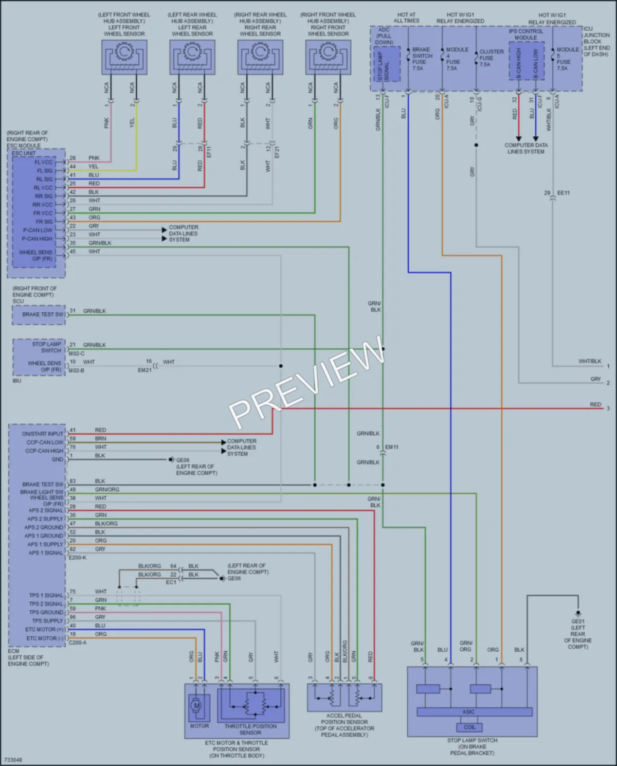 2020 Hyundai Palisade Cruise Control wiring diagram preview