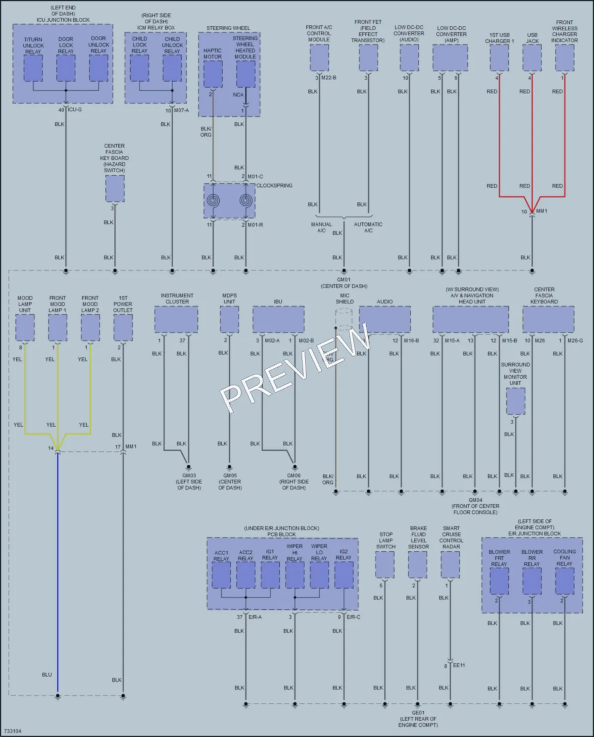 2020 Hyundai Palisade Ground Distribution wiring diagram preview