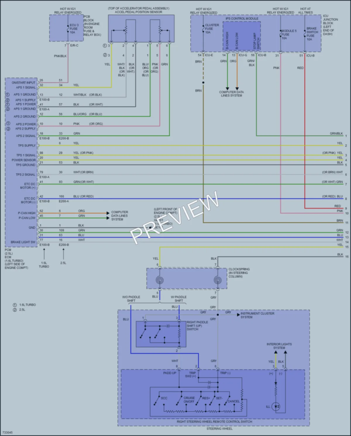 2020 Hyundai SonataHybrid Cruise Control wiring diagram preview