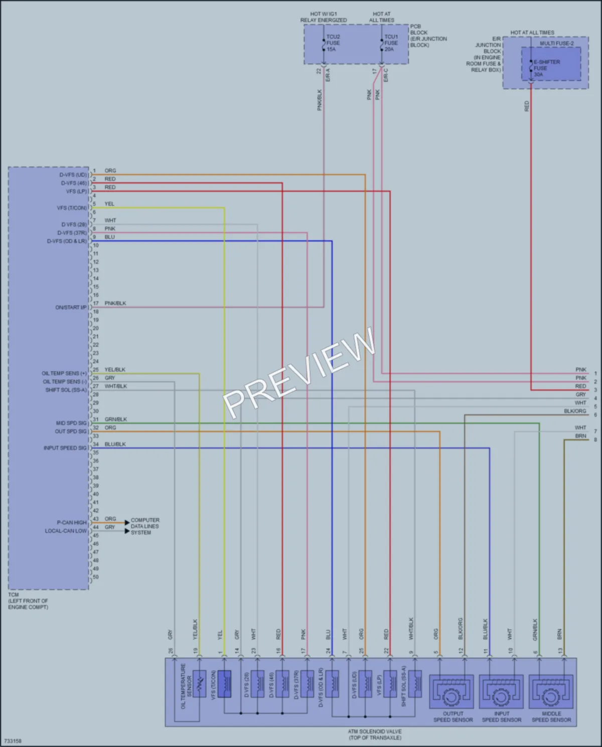 2020 Hyundai SonataHybrid Transmission wiring diagram preview
