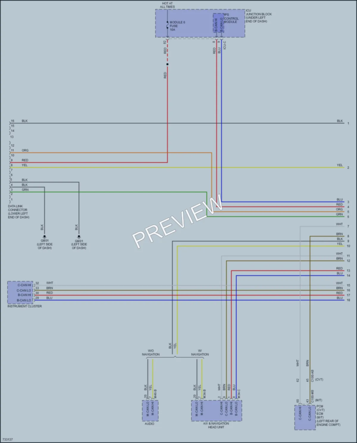 2020 Hyundai Venue Computer Data Lines wiring diagram preview