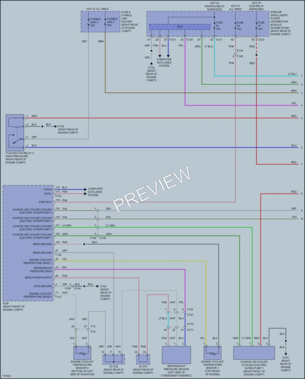 2020 Infiniti Q50 Cooling Fan wiring diagram preview
