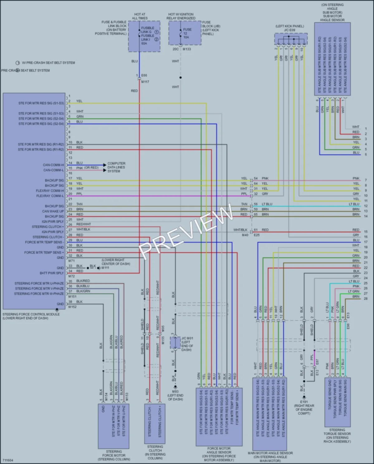 2020 Infiniti Q50 Electronic Power Steering wiring diagram preview