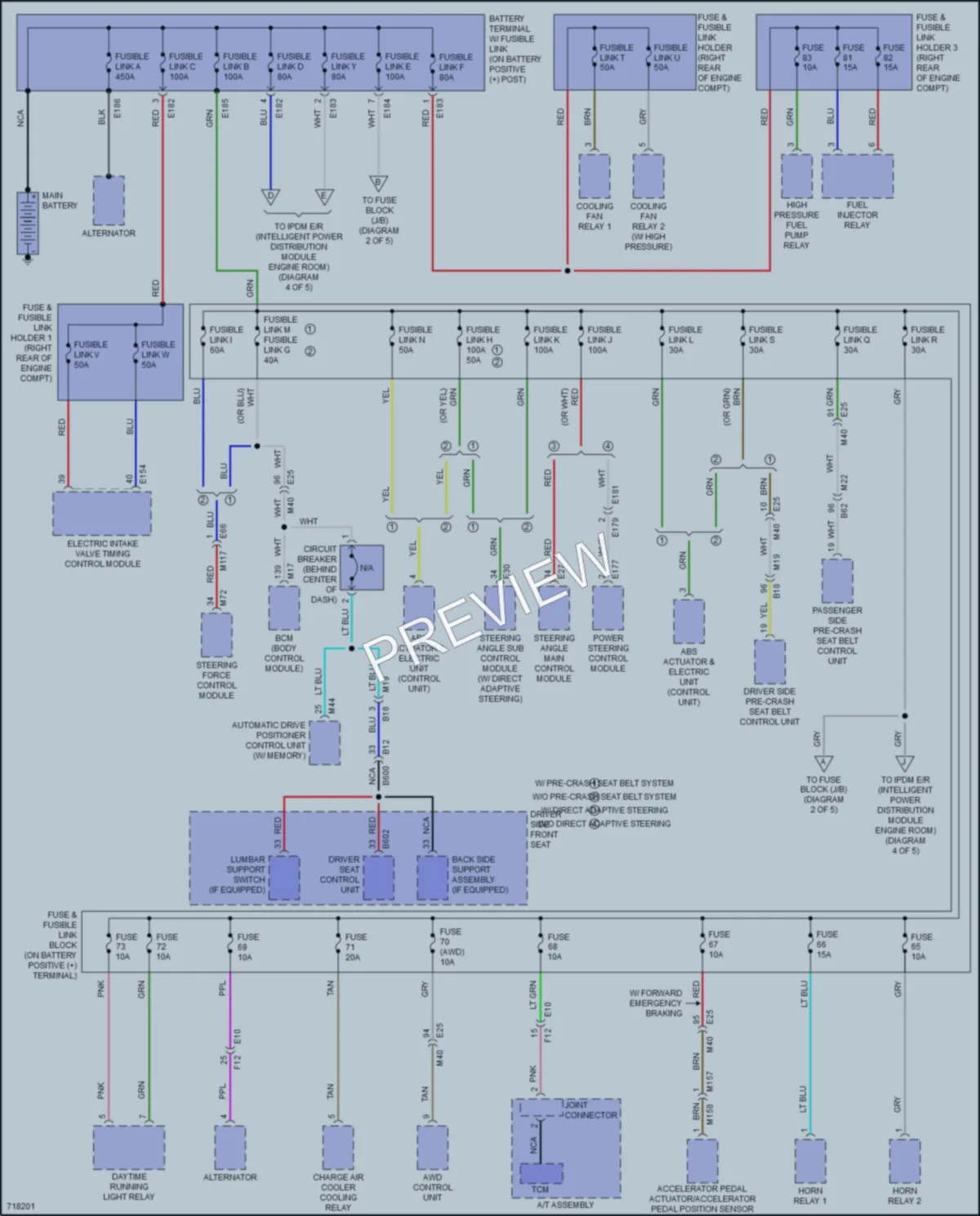 2020 Infiniti Q50 Power Distribution wiring diagram preview