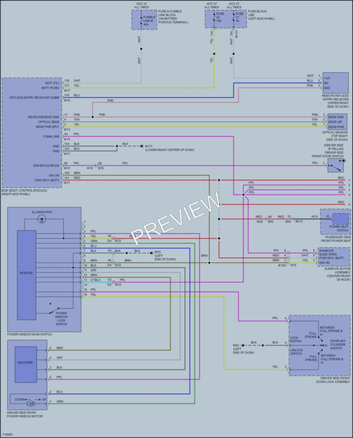 2020 Infiniti Q50 Power Windows wiring diagram preview