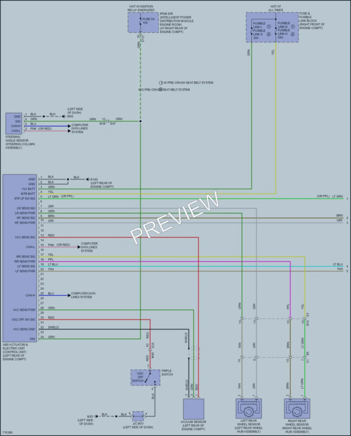 2020 Infiniti Q60 Anti Lock Brakes wiring diagram preview