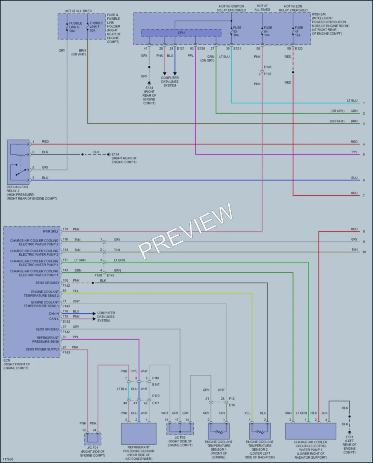 2020 Infiniti Q60 Cooling Fan wiring diagram preview