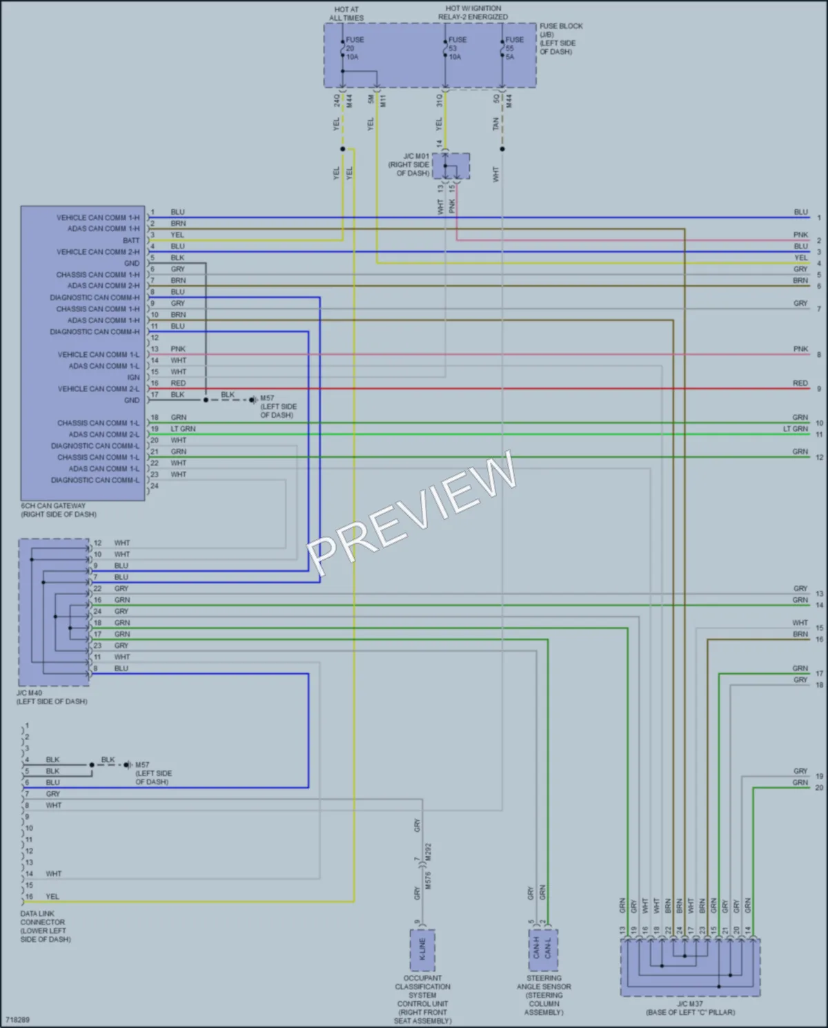 2020 Infiniti QX50 Computer Data Lines wiring diagram preview