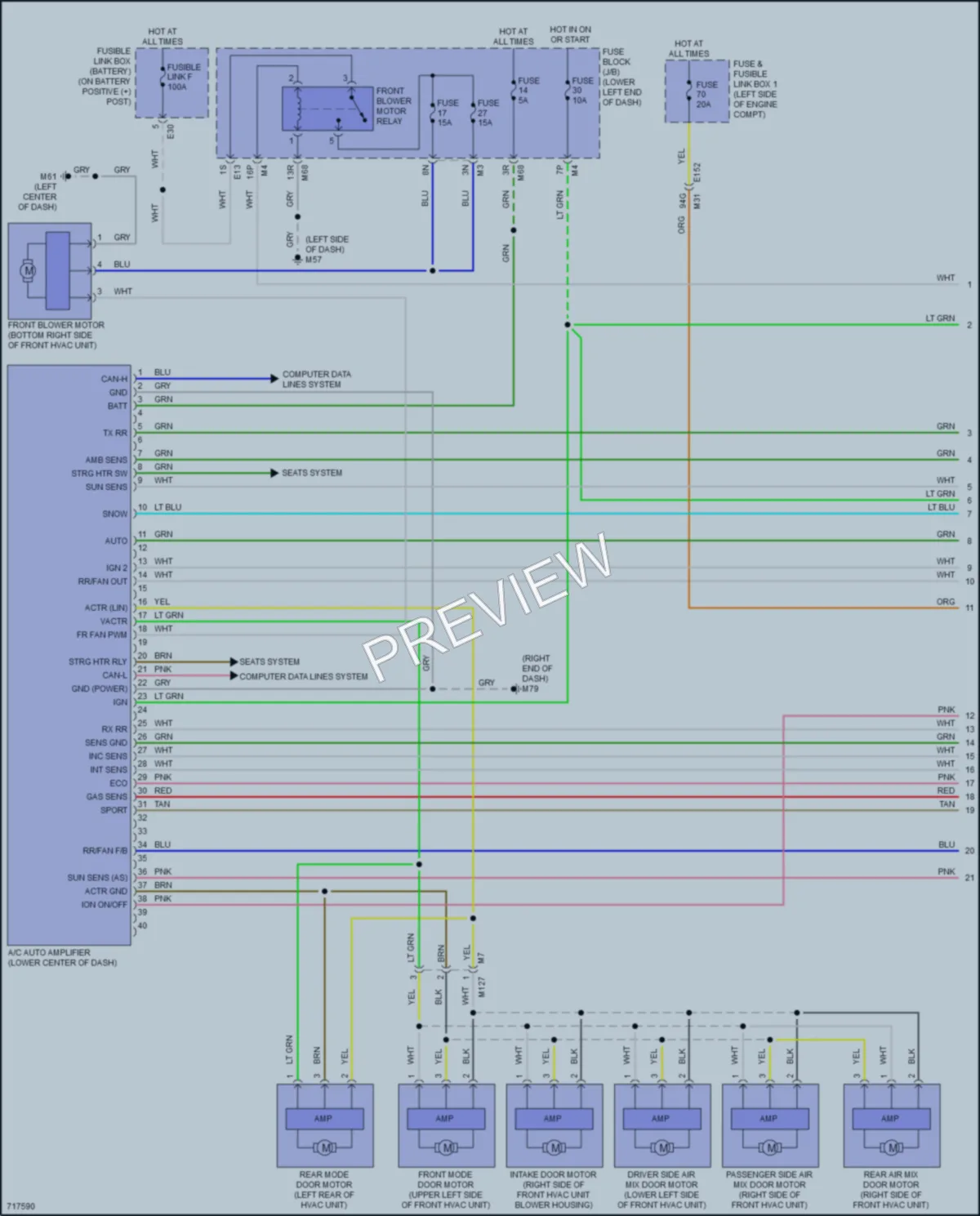 2020 Infiniti QX60 Air Conditioning wiring diagram preview