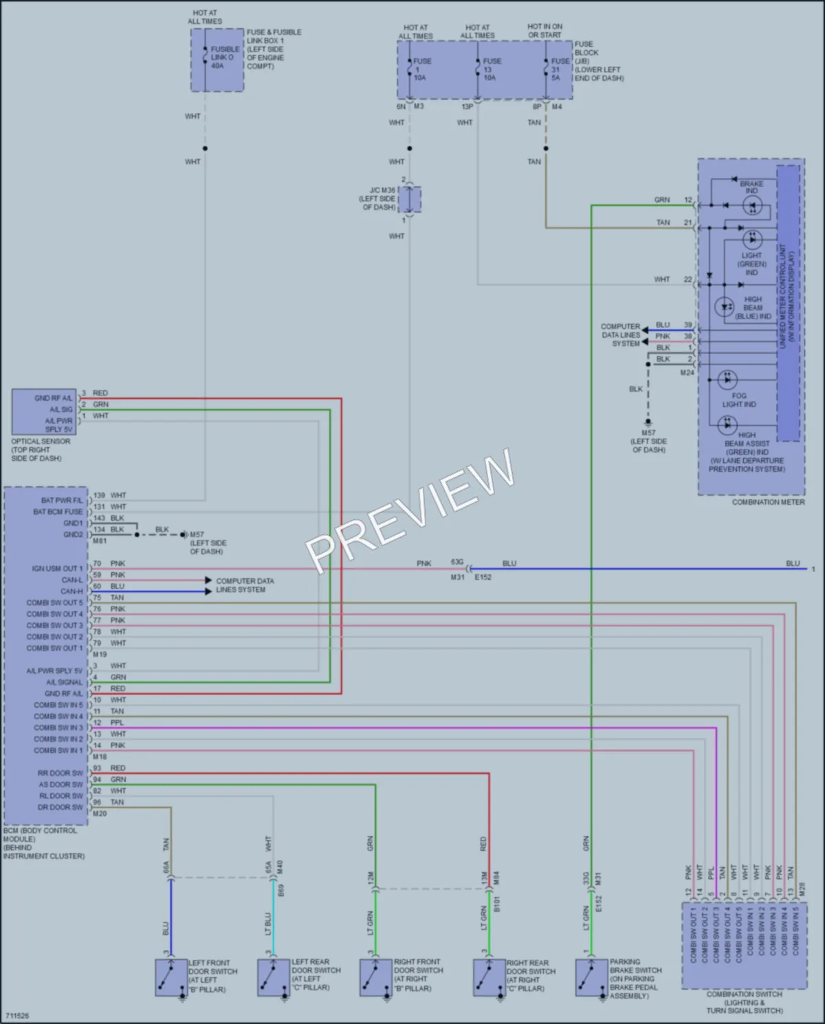 2020 Infiniti QX60 Headlights wiring diagram preview