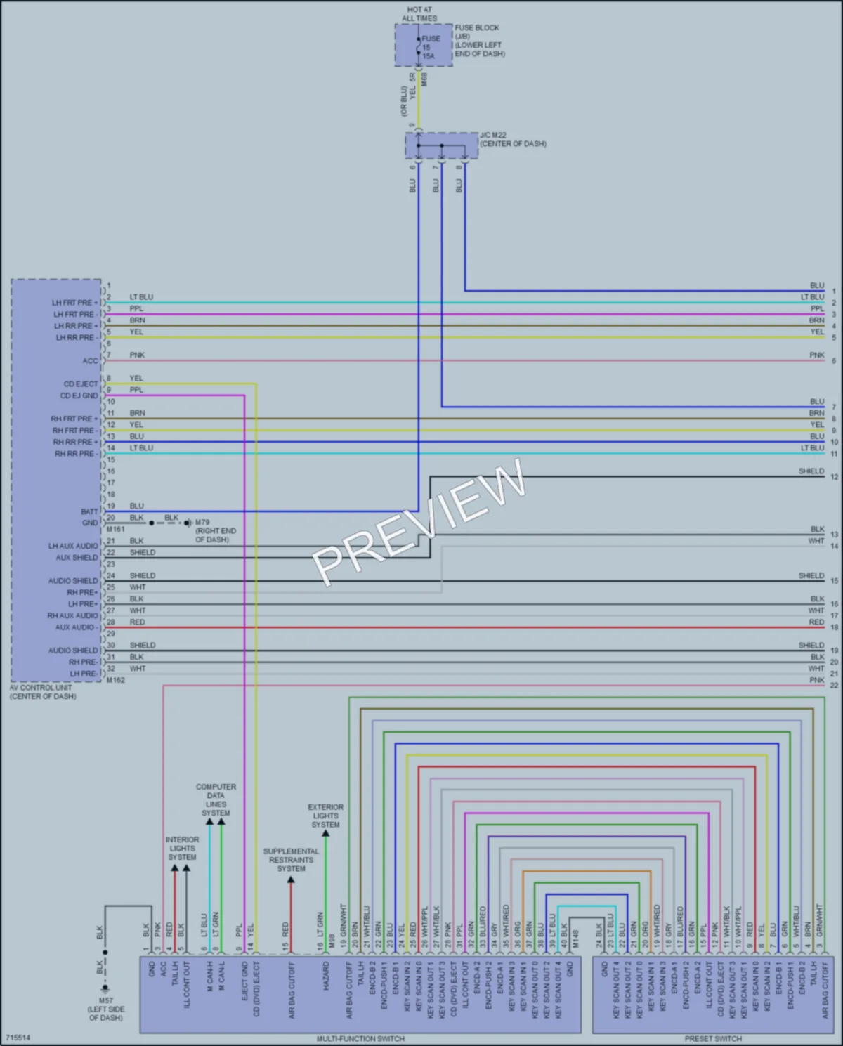 2020 Infiniti QX60 Radio wiring diagram preview