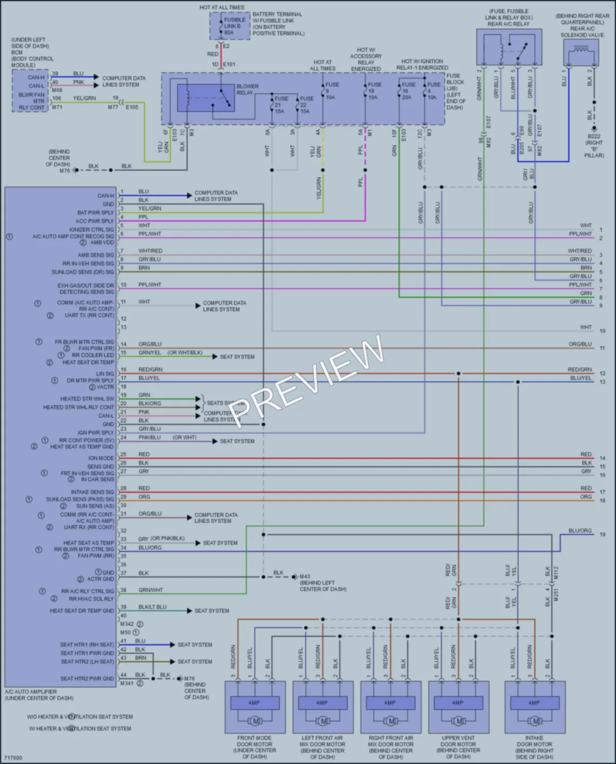 2020 Infiniti QX80 Air Conditioning wiring diagram preview