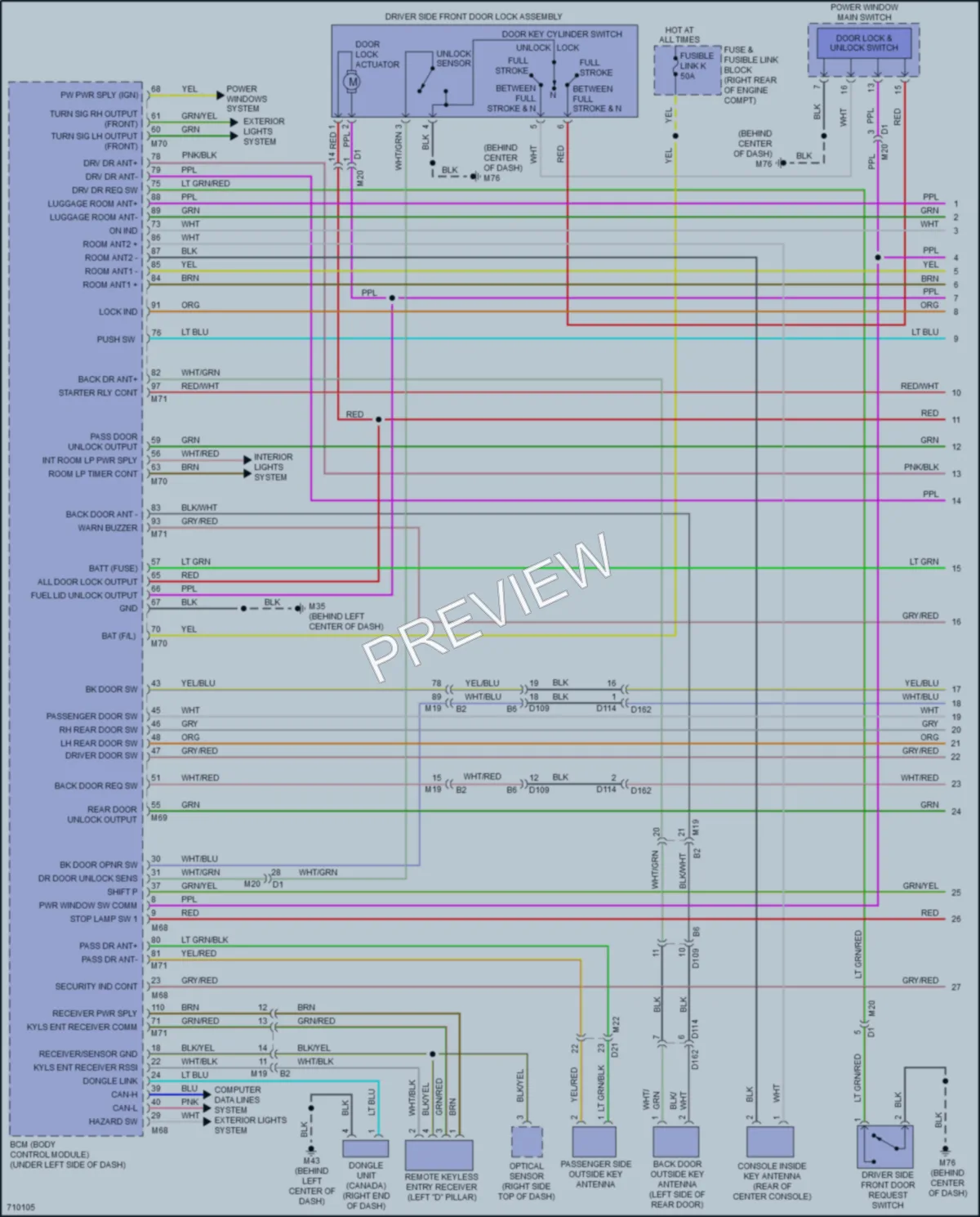 2020 Infiniti QX80 Anti Theft wiring diagram preview