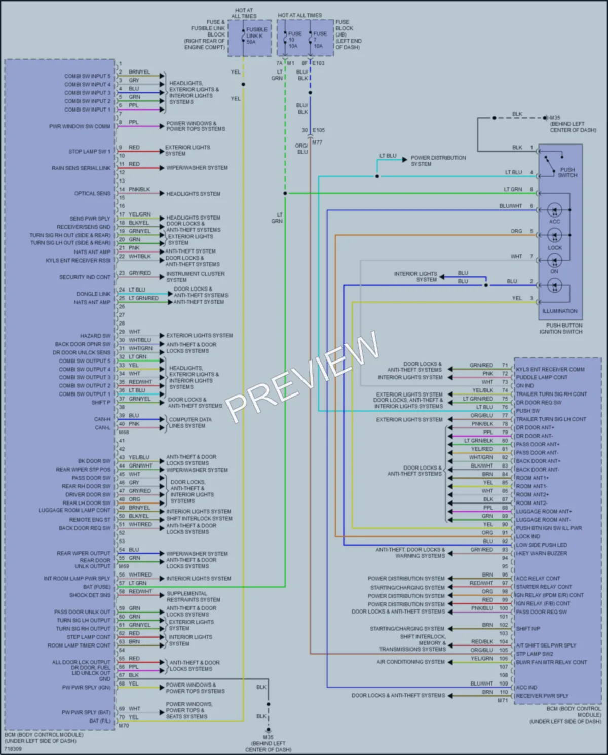 2020 Infiniti QX80 Body Control Modules wiring diagram preview