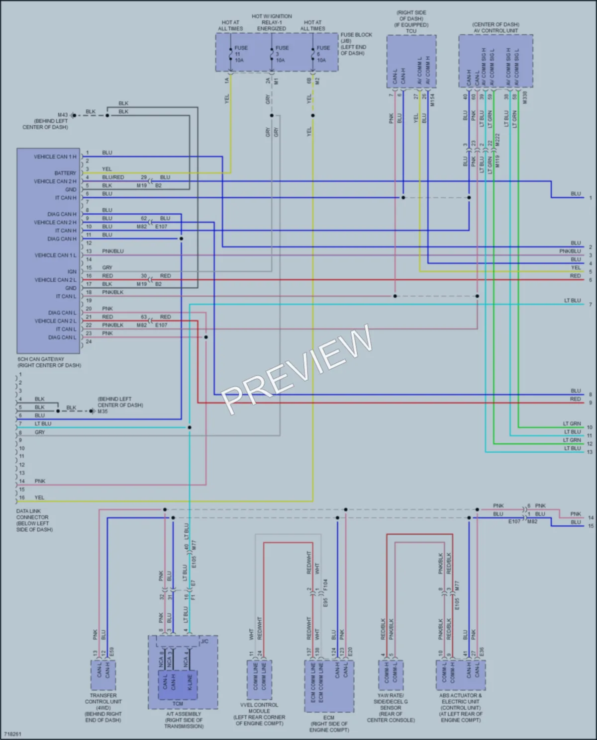 2020 Infiniti QX80 Computer Data Lines wiring diagram preview