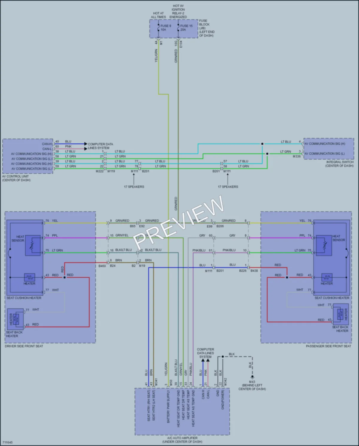 2020 Infiniti QX80 Power Seats wiring diagram preview