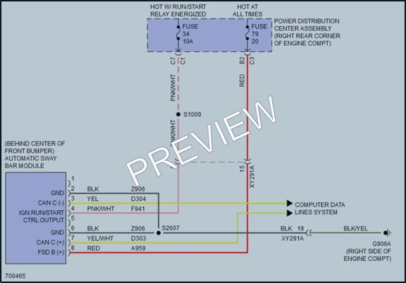 2020 Jeep Gladiator Electronic Suspension wiring diagram preview