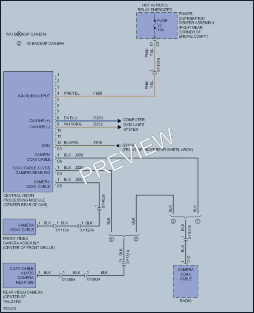 2020 Jeep Gladiator Navigation wiring diagram preview