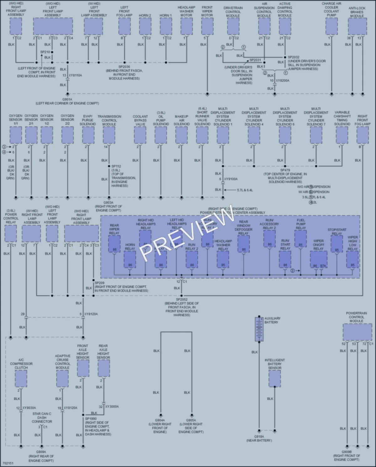 2020 Jeep GrandCherokee Ground Distribution wiring diagram preview