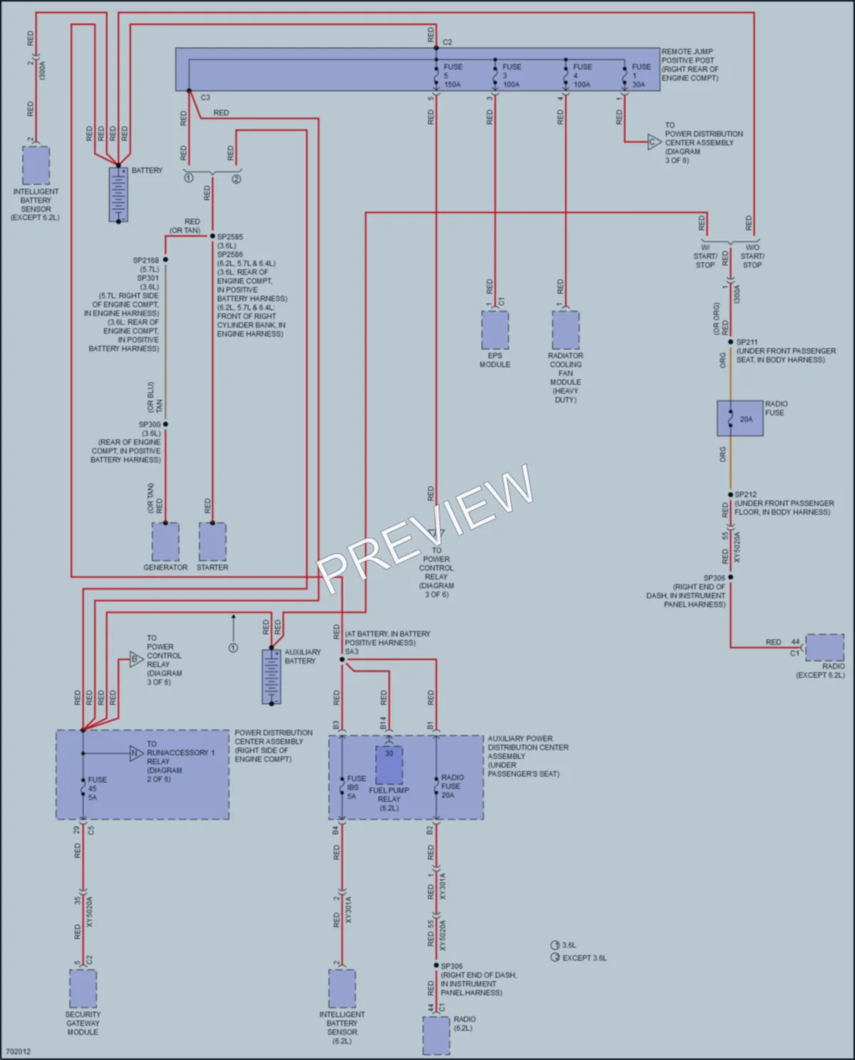 2020 Jeep GrandCherokee Power Distribution wiring diagram preview