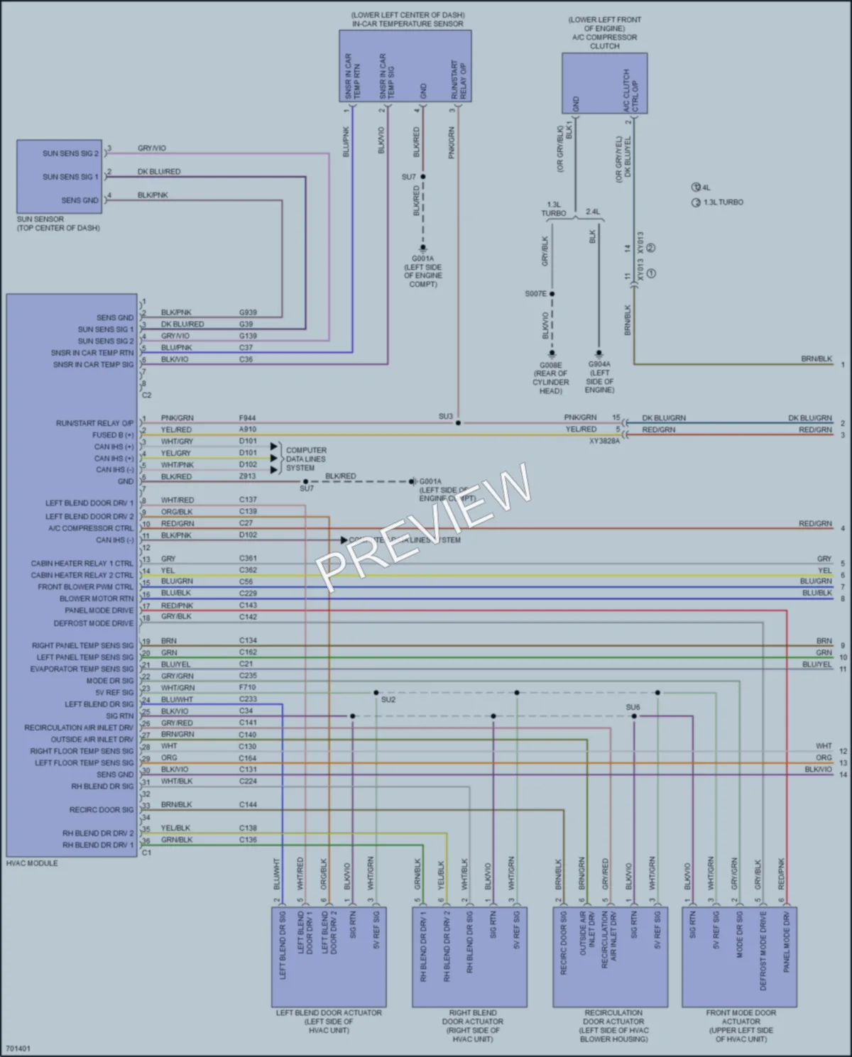 2020 Jeep Renegade Air Conditioning wiring diagram preview