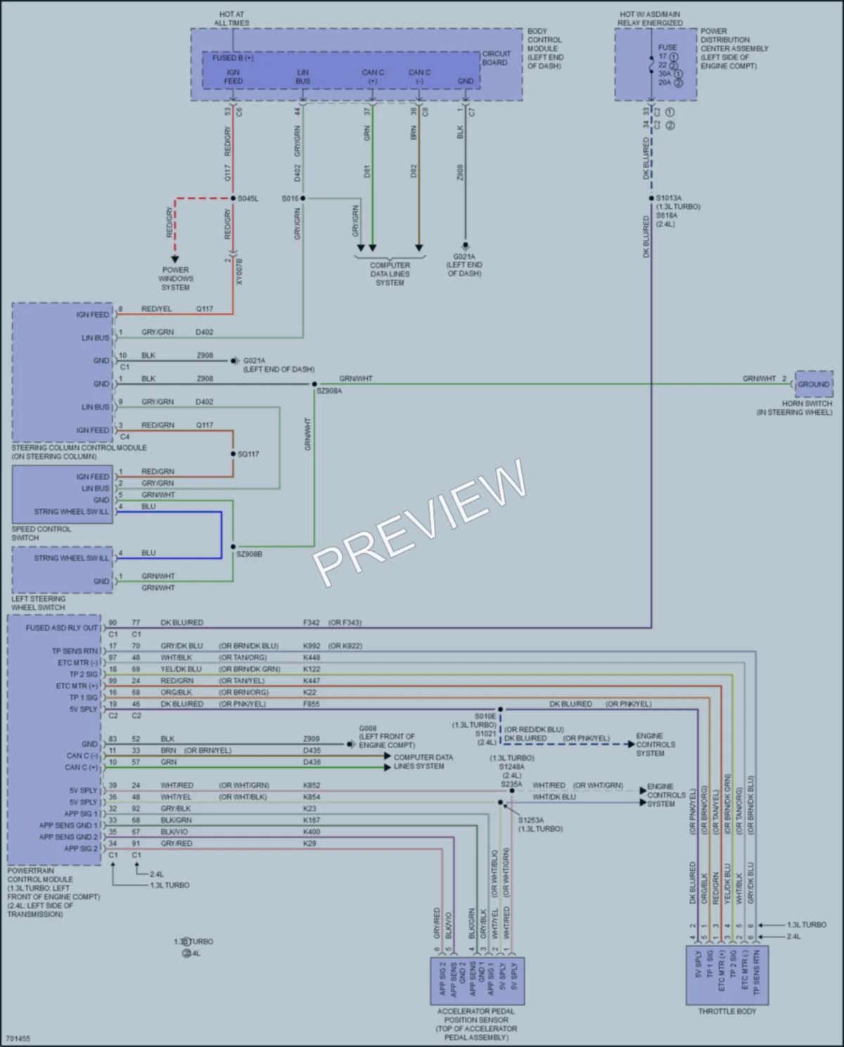 2020 Jeep Renegade Cruise Control wiring diagram preview