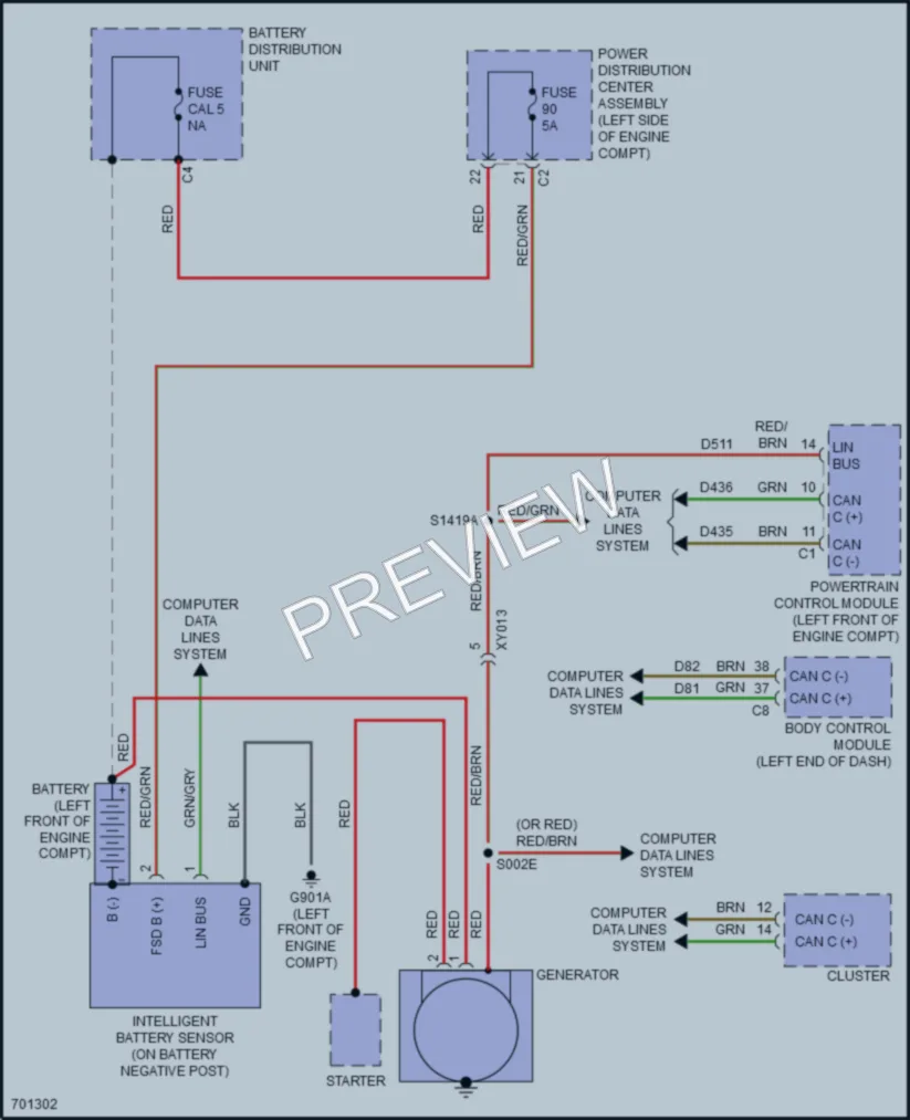 2020 Jeep Renegade Starting Charging wiring diagram preview