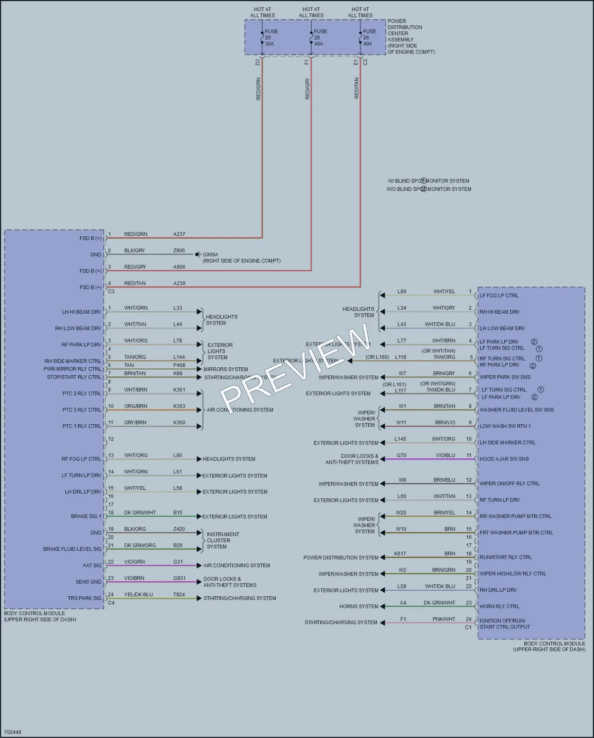 2020 Jeep Wrangler Body Control Modules wiring diagram preview