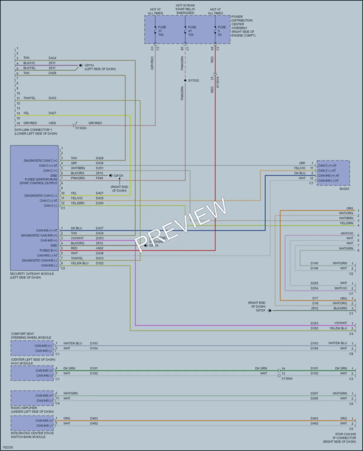 2020 Jeep Wrangler Computer Data Lines wiring diagram preview
