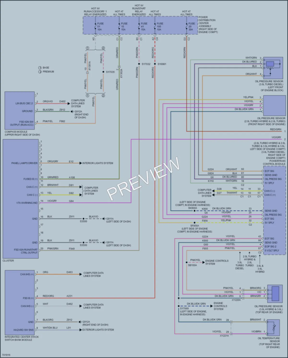 2020 Jeep WranglerUnlimited Instrument Cluster wiring diagram preview