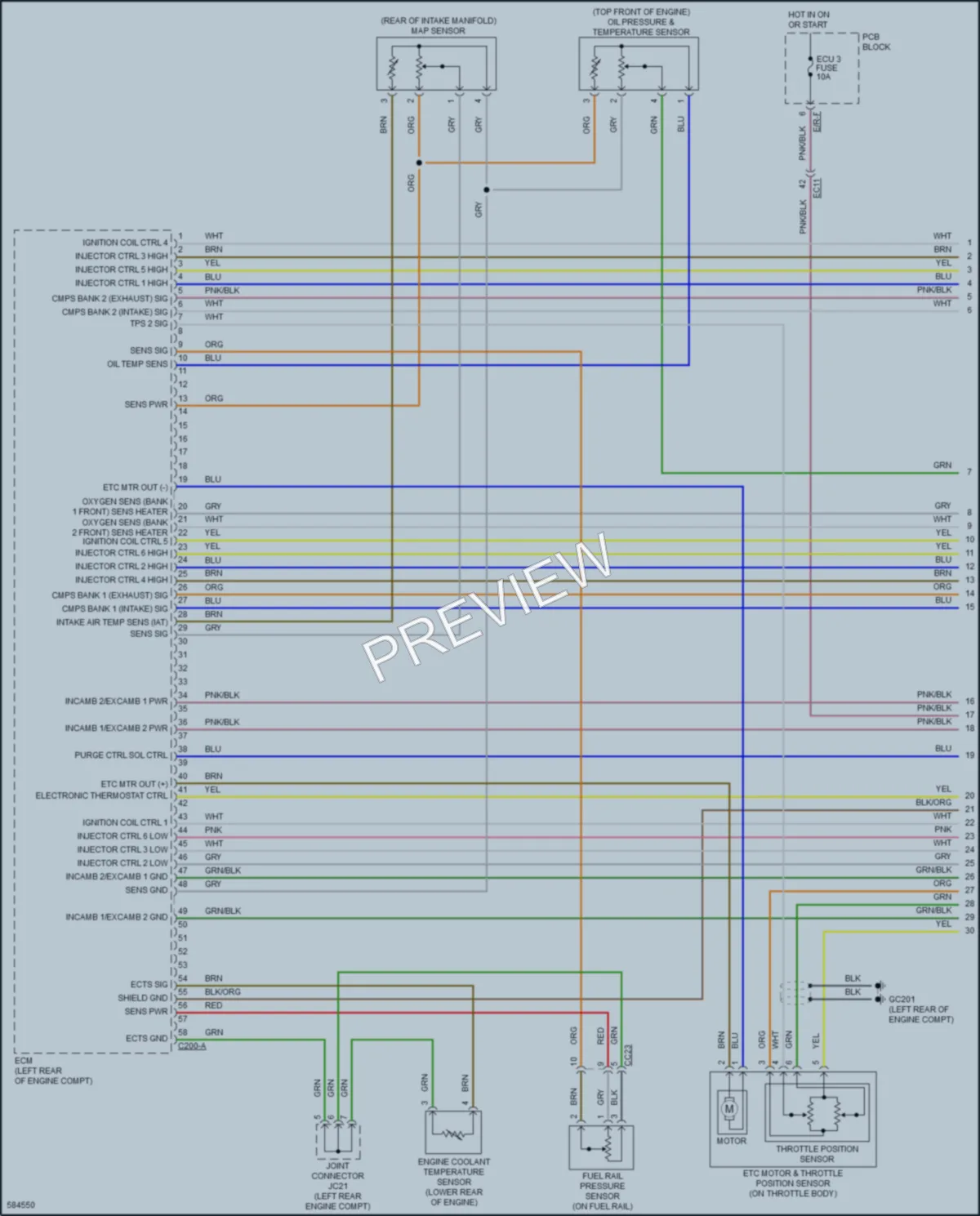 2020 Kia Cadenza Engine Performance wiring diagram preview